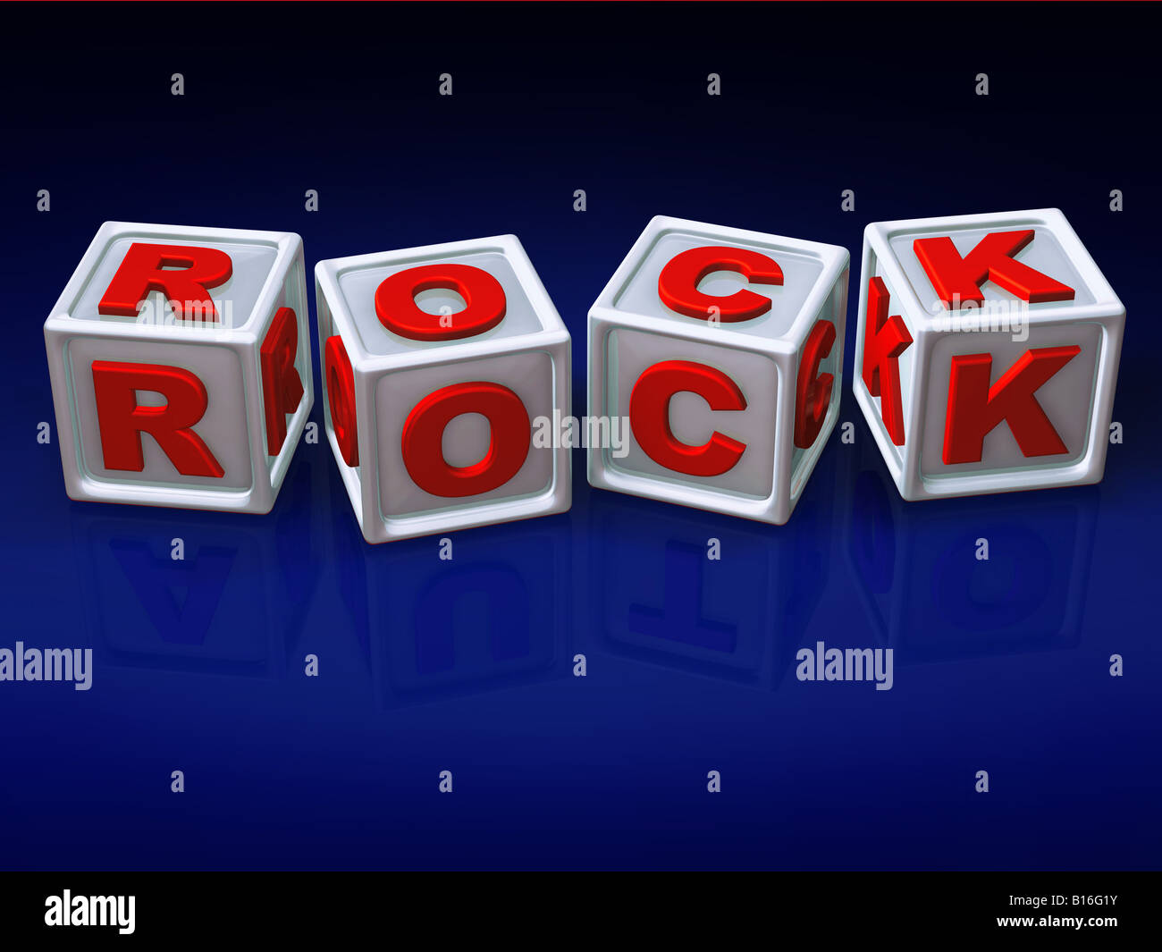 Block Buchstaben 3d Konzept-illustration Stockfoto