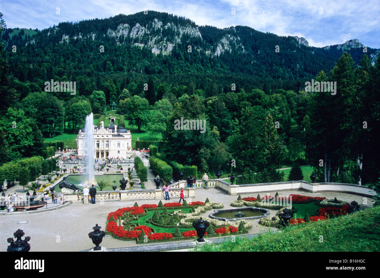 Schloss Linderhof Ortsteil Garmisch Partenkirchen Bayern Deutschland Stockfotografie Alamy