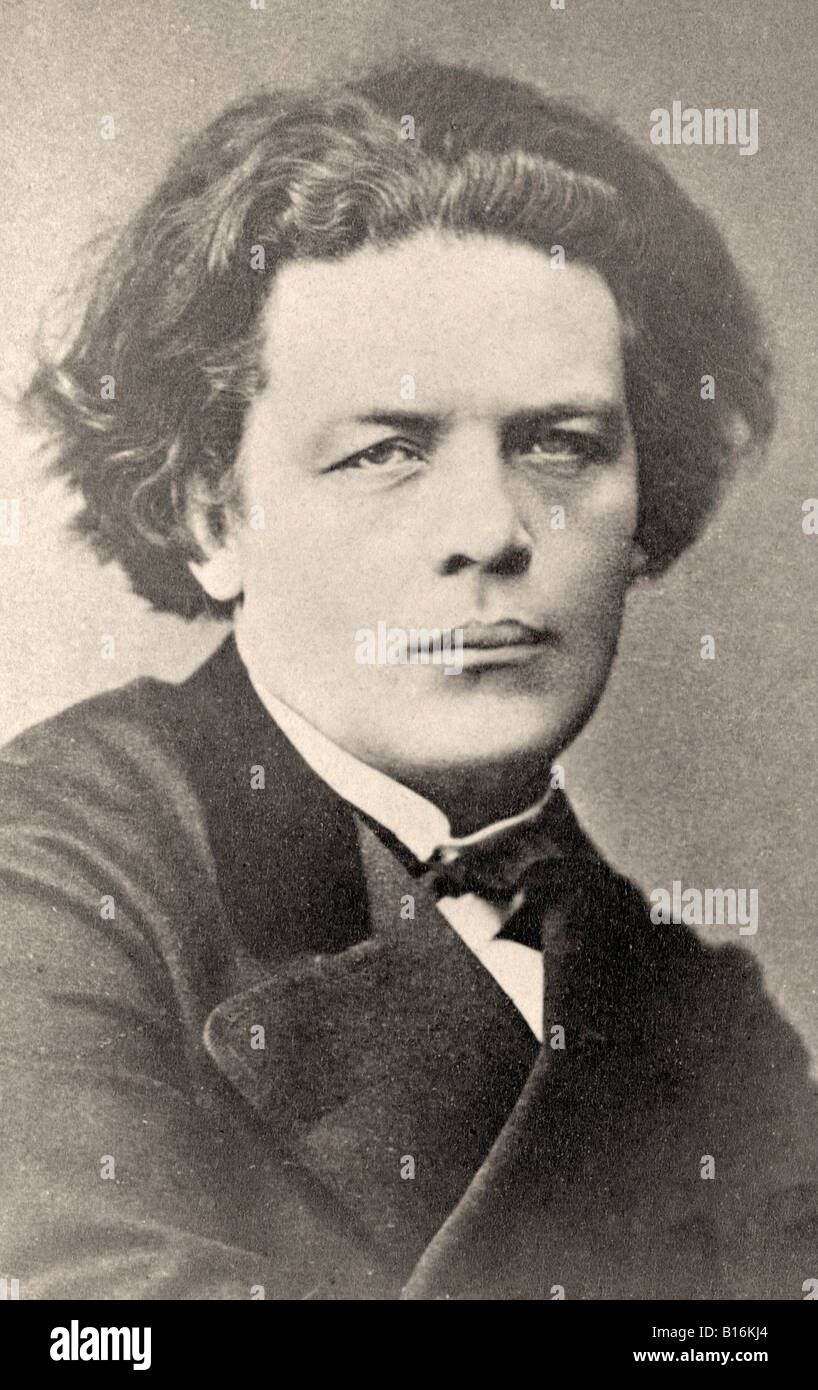Anton Grigorevich Rubinstein, 1829 - 1894. Russischer Pianist, Komponist und Dirigent. Stockfoto