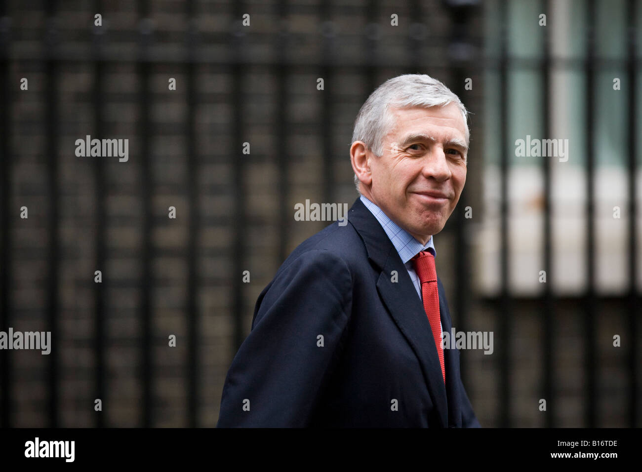Jack Straw Staatssekretär für Justiz und Lordkanzler Spaziergänge Downing Street in London UK Stockfoto