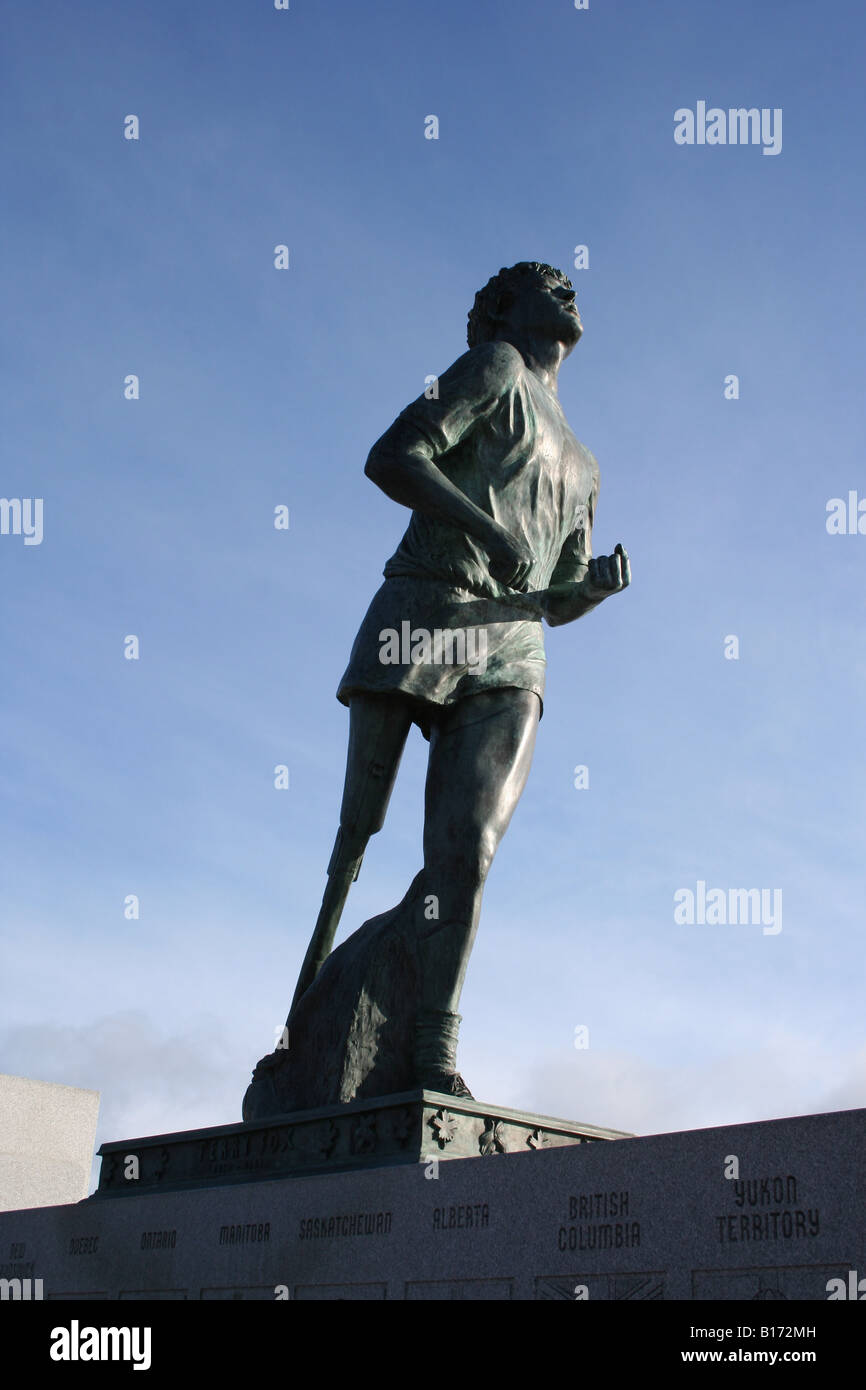 Statue von Terry Fox Stockfoto