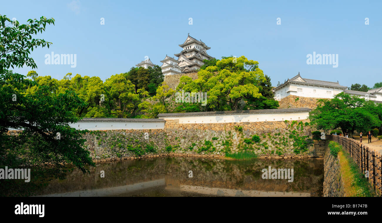 Die "Drei Land Graben' an der Banshu Schloss Himeji, Himeji JP Stockfoto