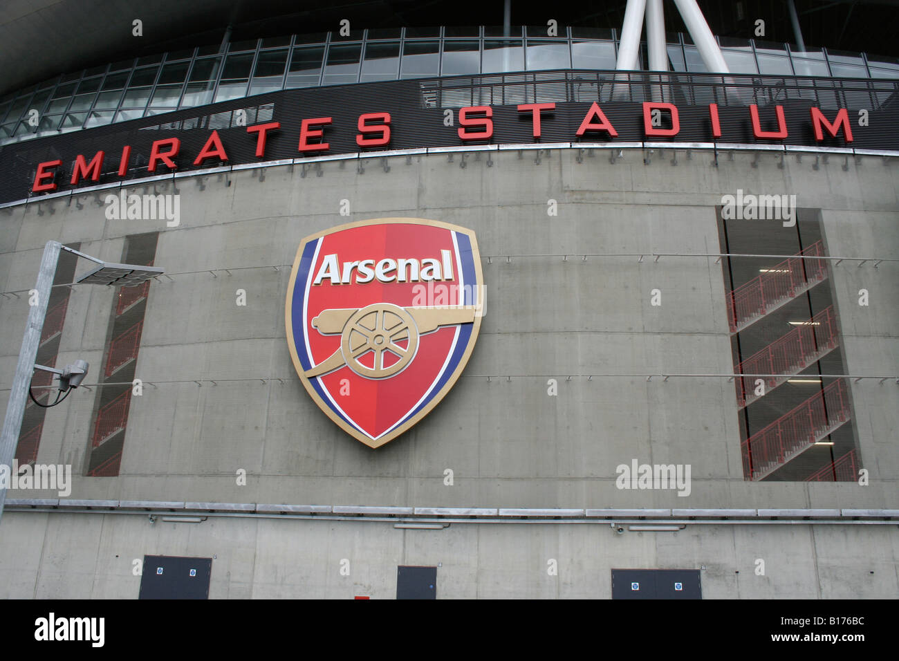 Die neue FC Arsenal Stadion Emirates Sir Robert McAlpine North London N7 Queensland Straße Stockfoto