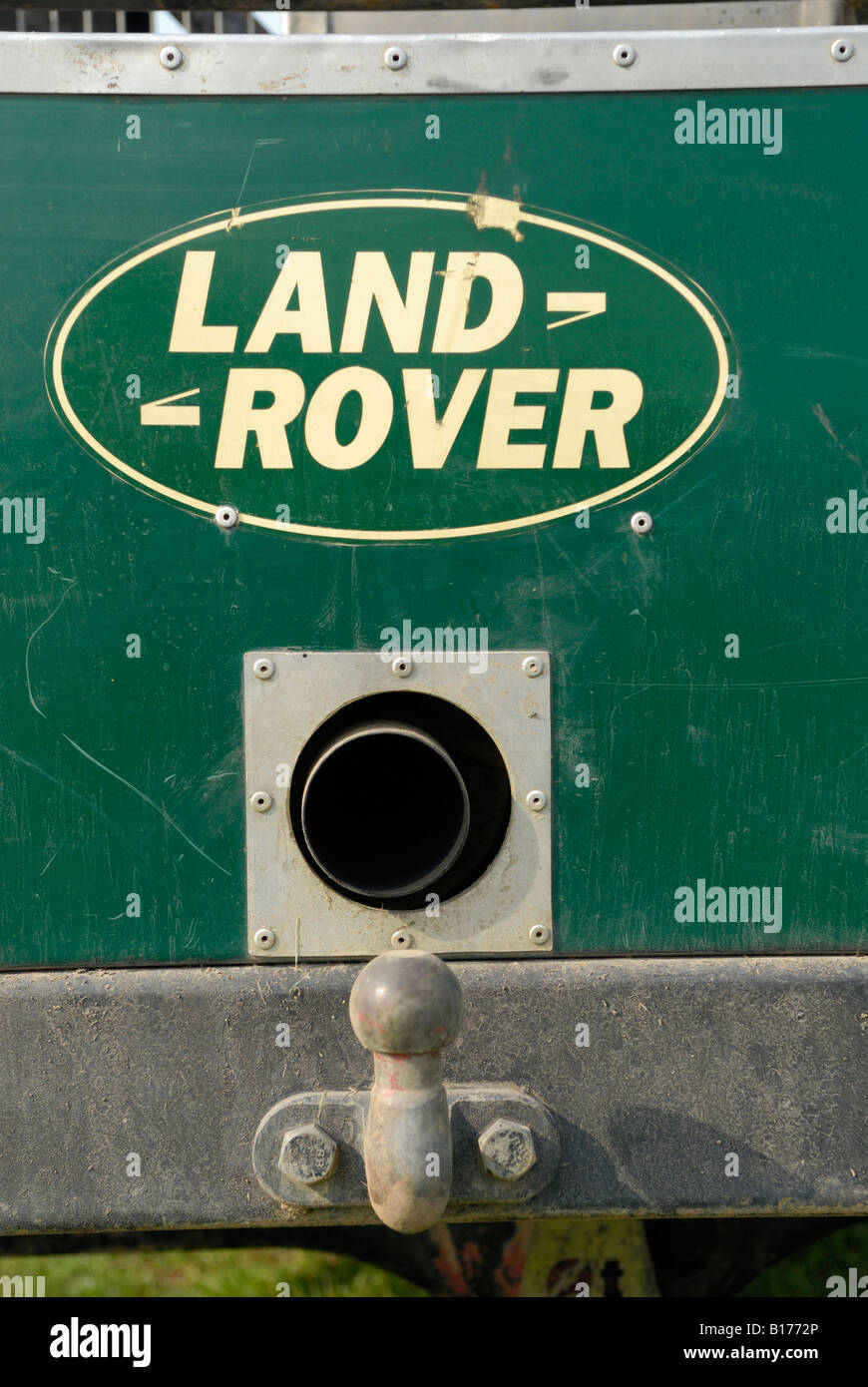 Auspuff von einem Land Rover basierend Offroad-Racer auf der ALRC nationalen 2008. Stockfoto