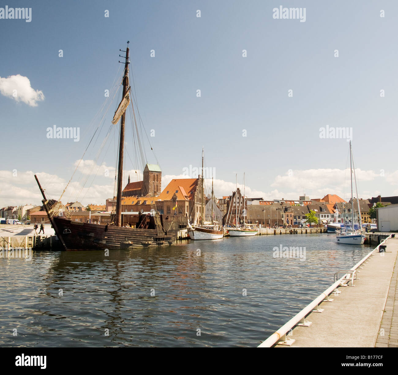 Wismar Hafen, Deutschland Stockfoto