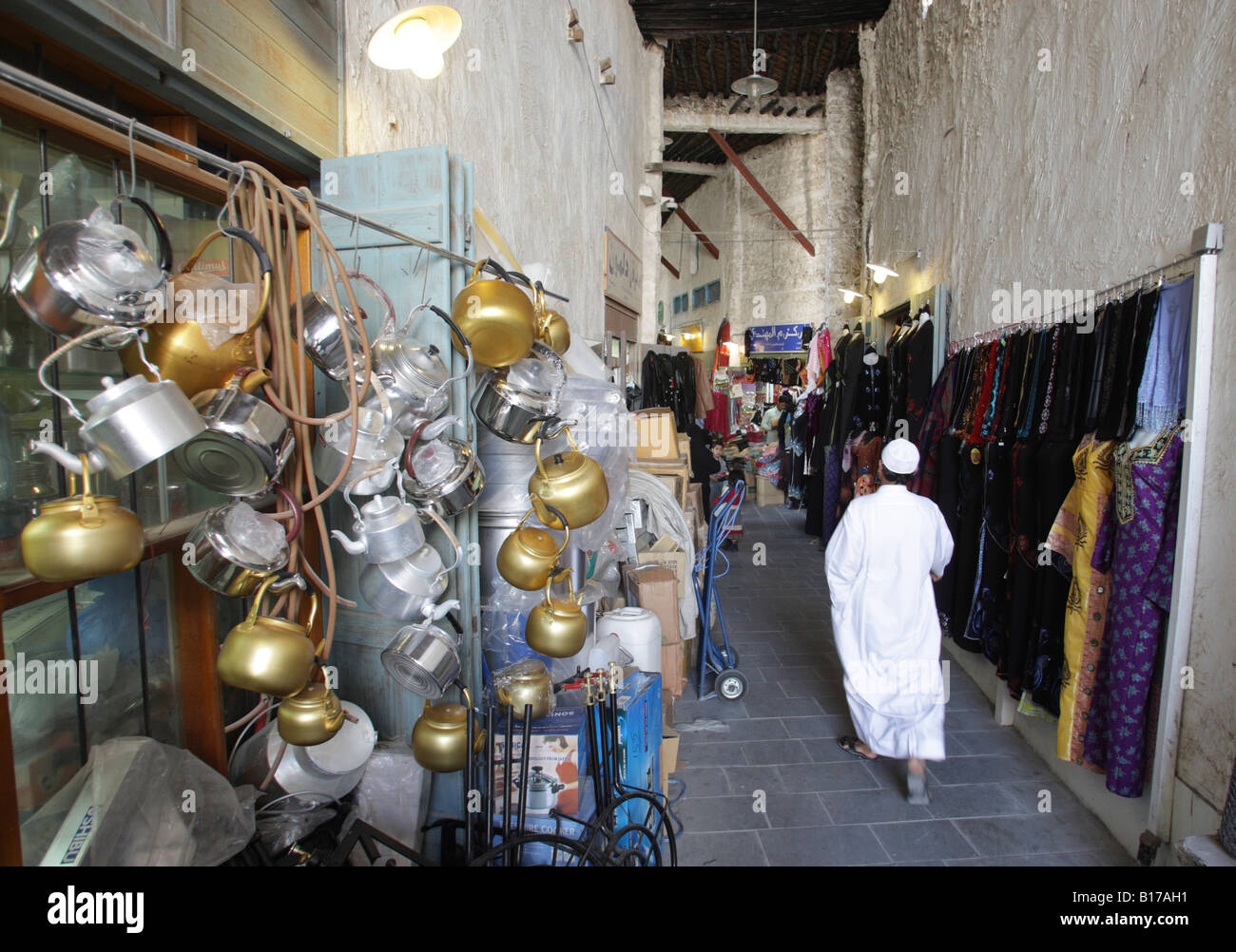 Alten Souk, Souq Waqif, älteste Markt und eine touristische Attraktion in Doha, Katar. Stockfoto