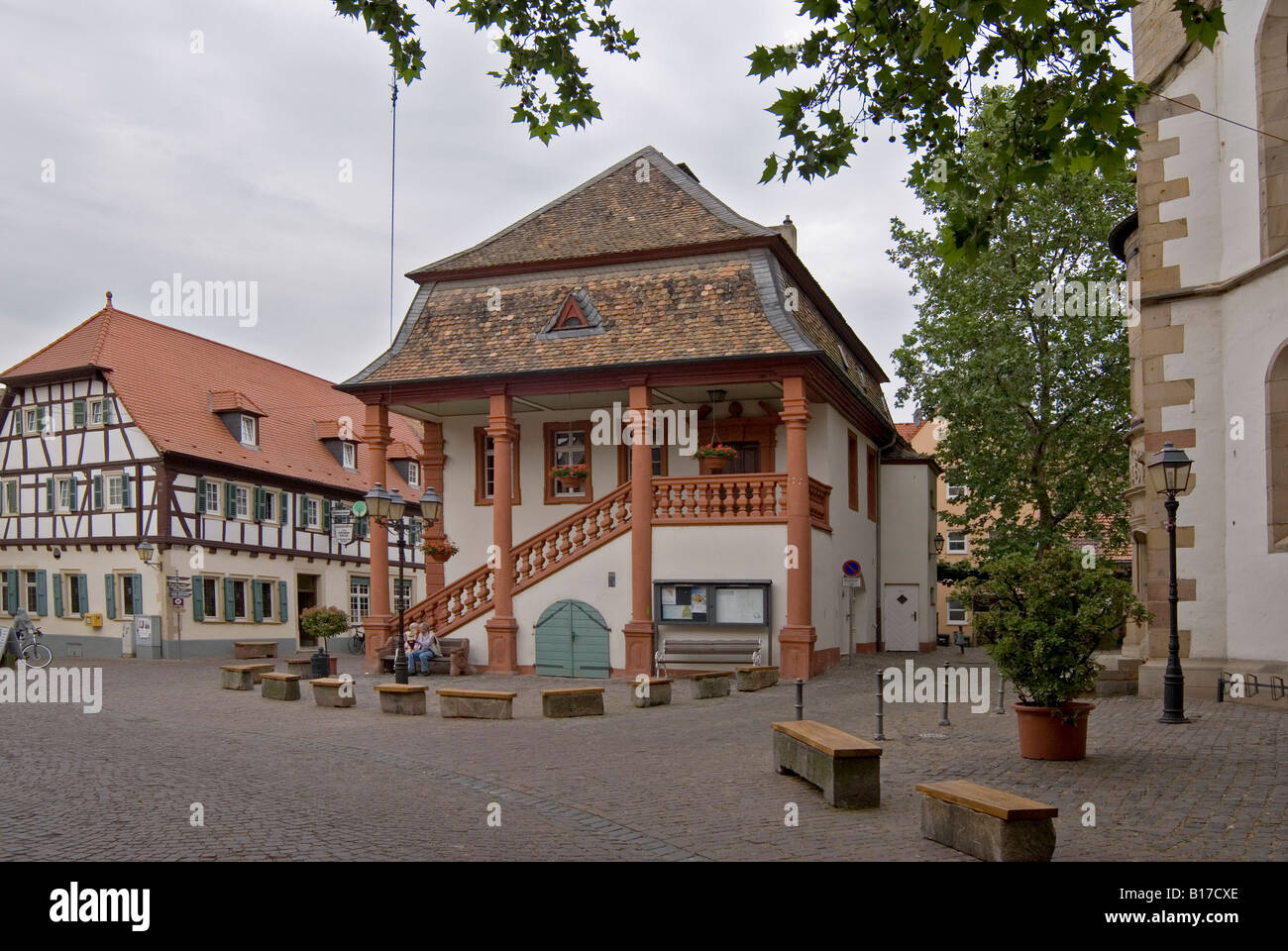Verwaltungsgebäude Freinsheim Stockfoto