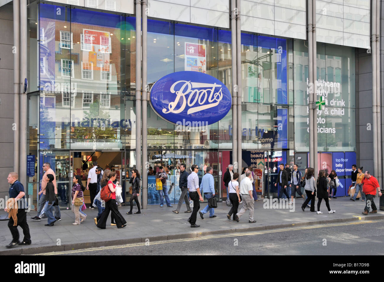 London West End Oxford Street Einkaufsviertel Stockfoto