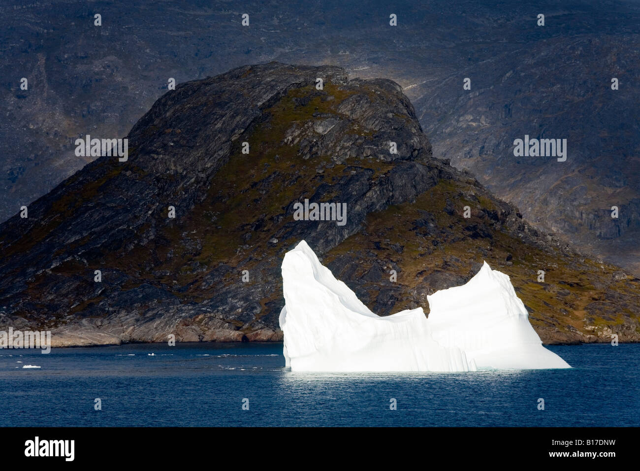 Eisberge, Insel Qoornoq, Provinz Kitaa, Südgrönland, Königreich Dänemark Stockfoto