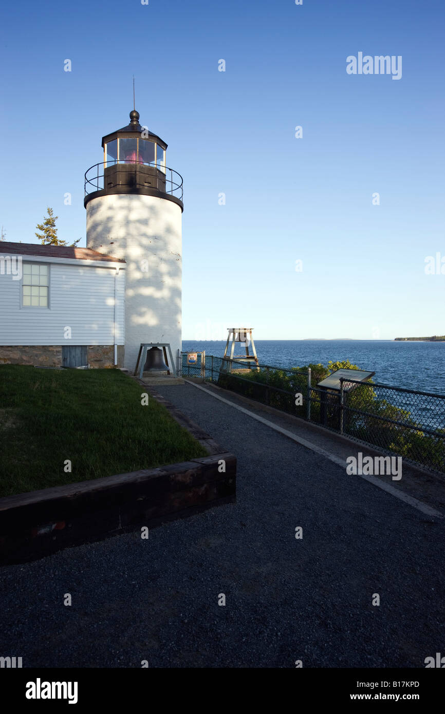 Bass Harbor Head Leuchtturm, c 1858.  Markiert den Eingang zum Blue Hill Bay und Bass Harbor, Maine, USA Stockfoto