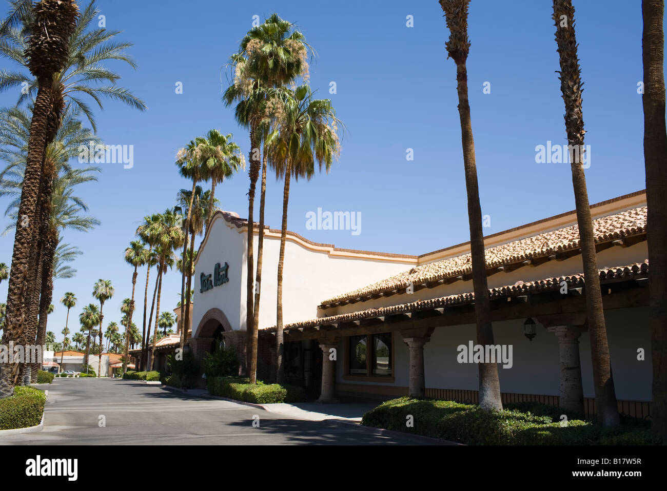 Palm Springs, Kalifornien Shopping-Center Stockfoto