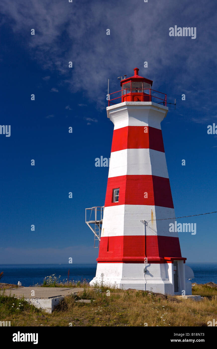 Westlichen Licht, Leuchtturm auf der Insel Briar, Bay Of Fundy, Digby Neck und Inseln Scenic Drive, Highway 217, Nova Scotia, Kanada. Stockfoto