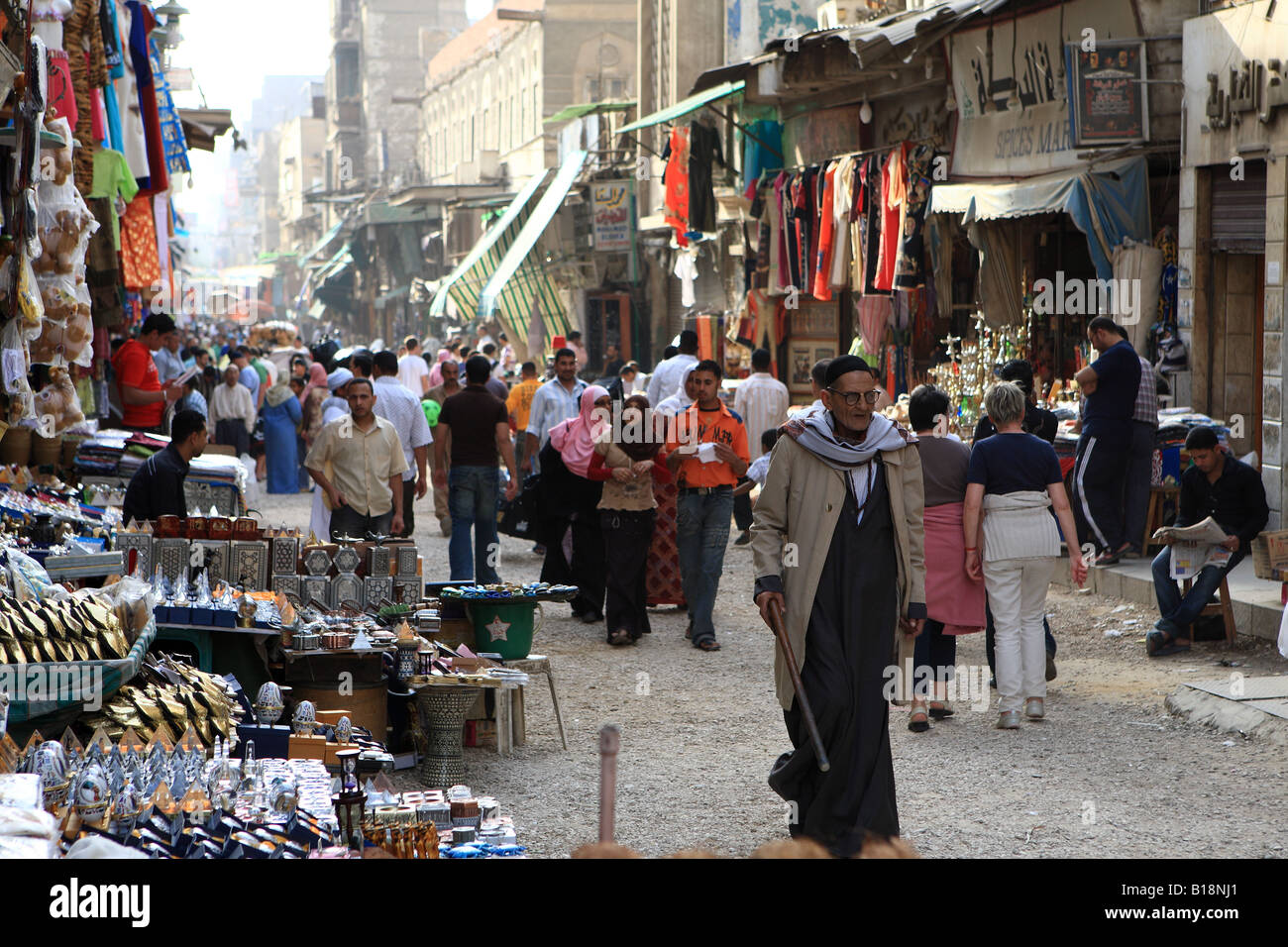 Khan al-Khalili-Basar Kairo Ägypten Stockfoto