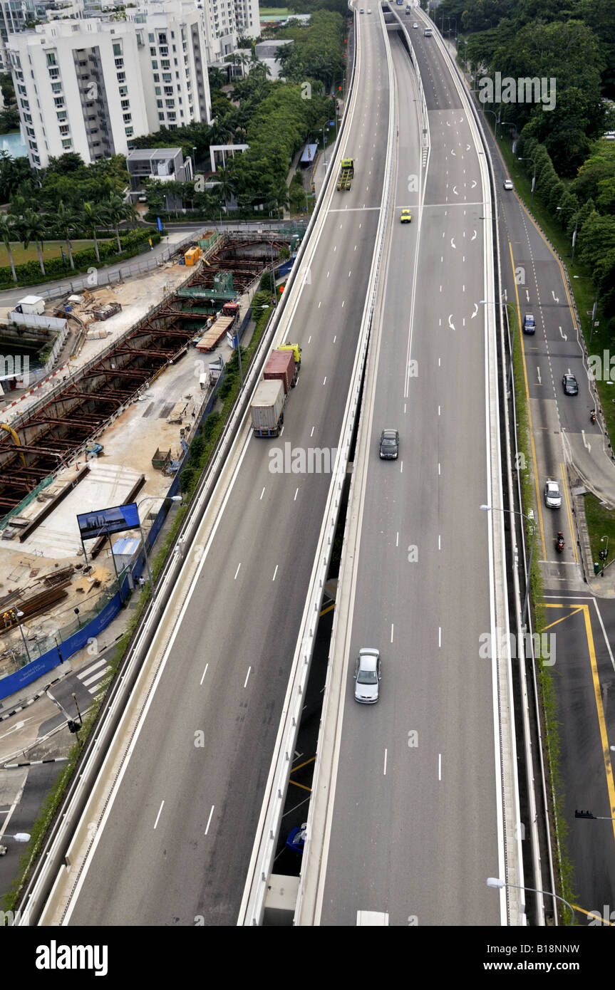 Keppel Weg Singapur Stockfoto