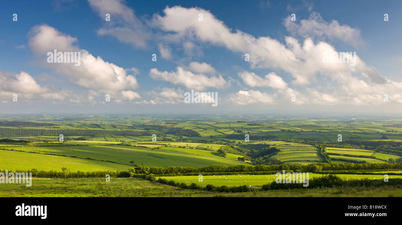 Spektakuläre Landschaft des Exmoor National Park und ländliche Devon England Stockfoto