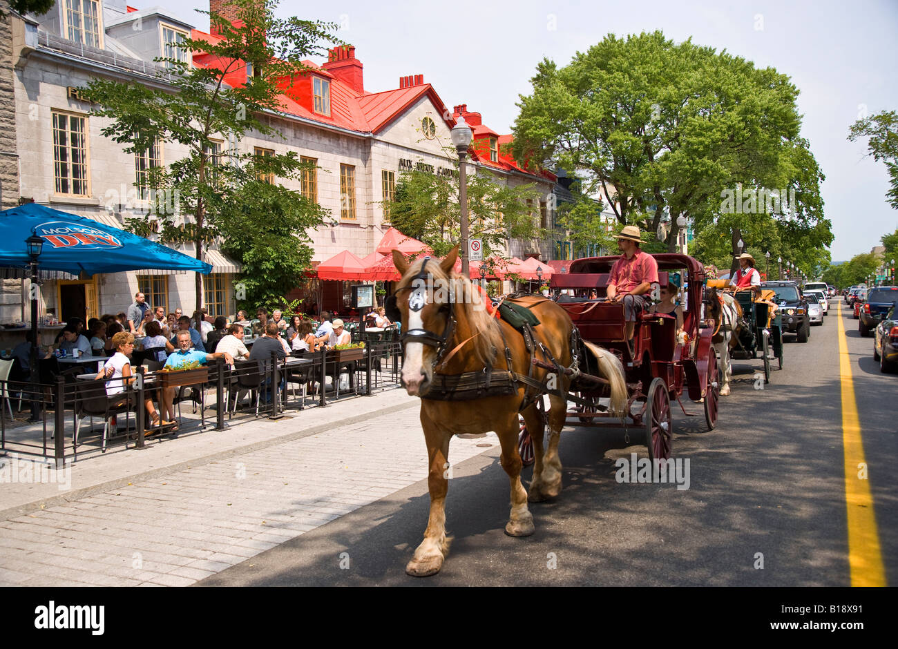 Grande Allee, Quebec Stadt, Quebec, Kanada Stockfoto