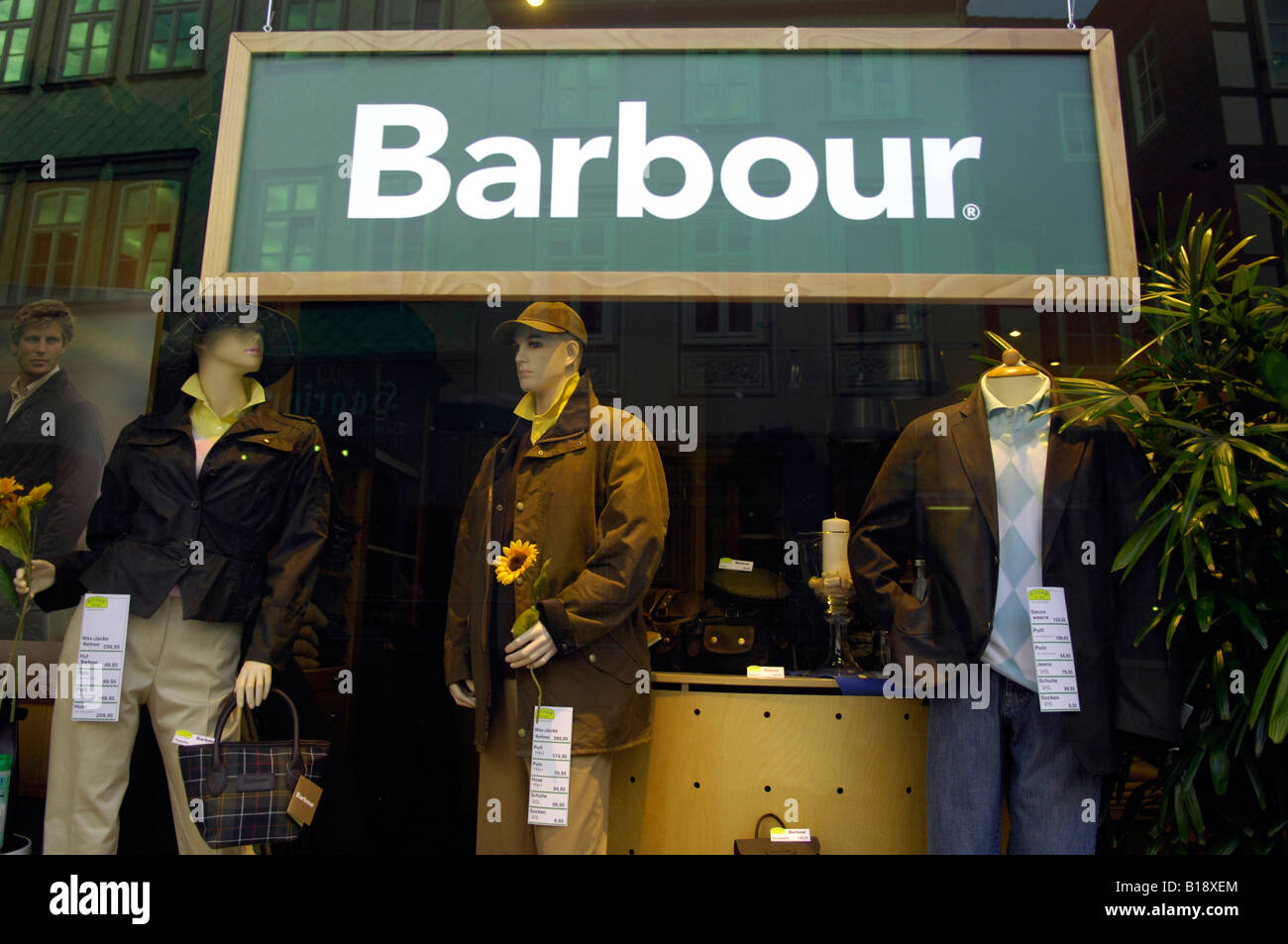 Barbour Kleidung Shop Land Designer teuren Showroom shop Highstreet Goslar  Deutschland Stockfotografie - Alamy