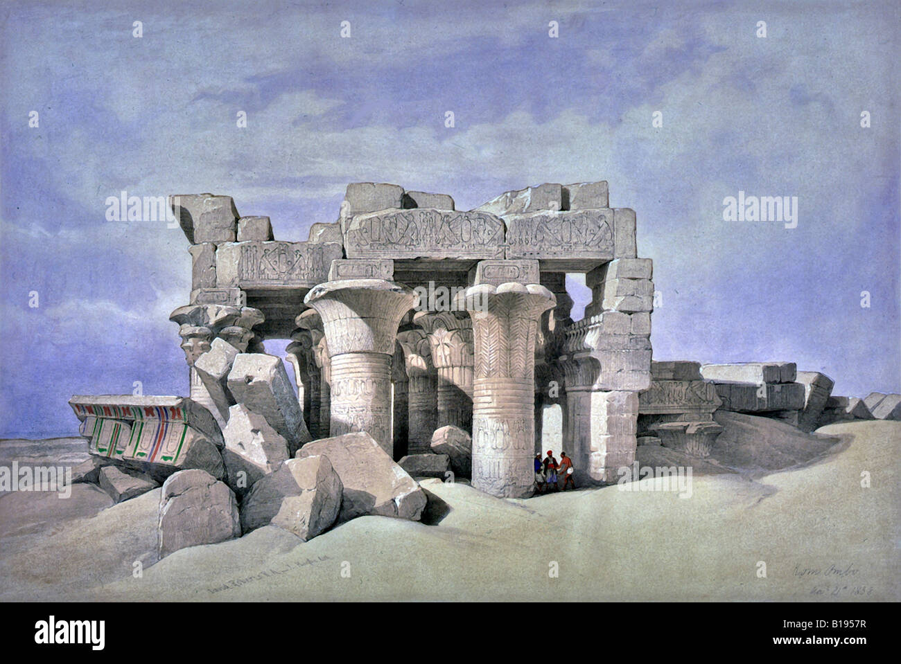Der Tempel von Kom Ombo Stockfoto