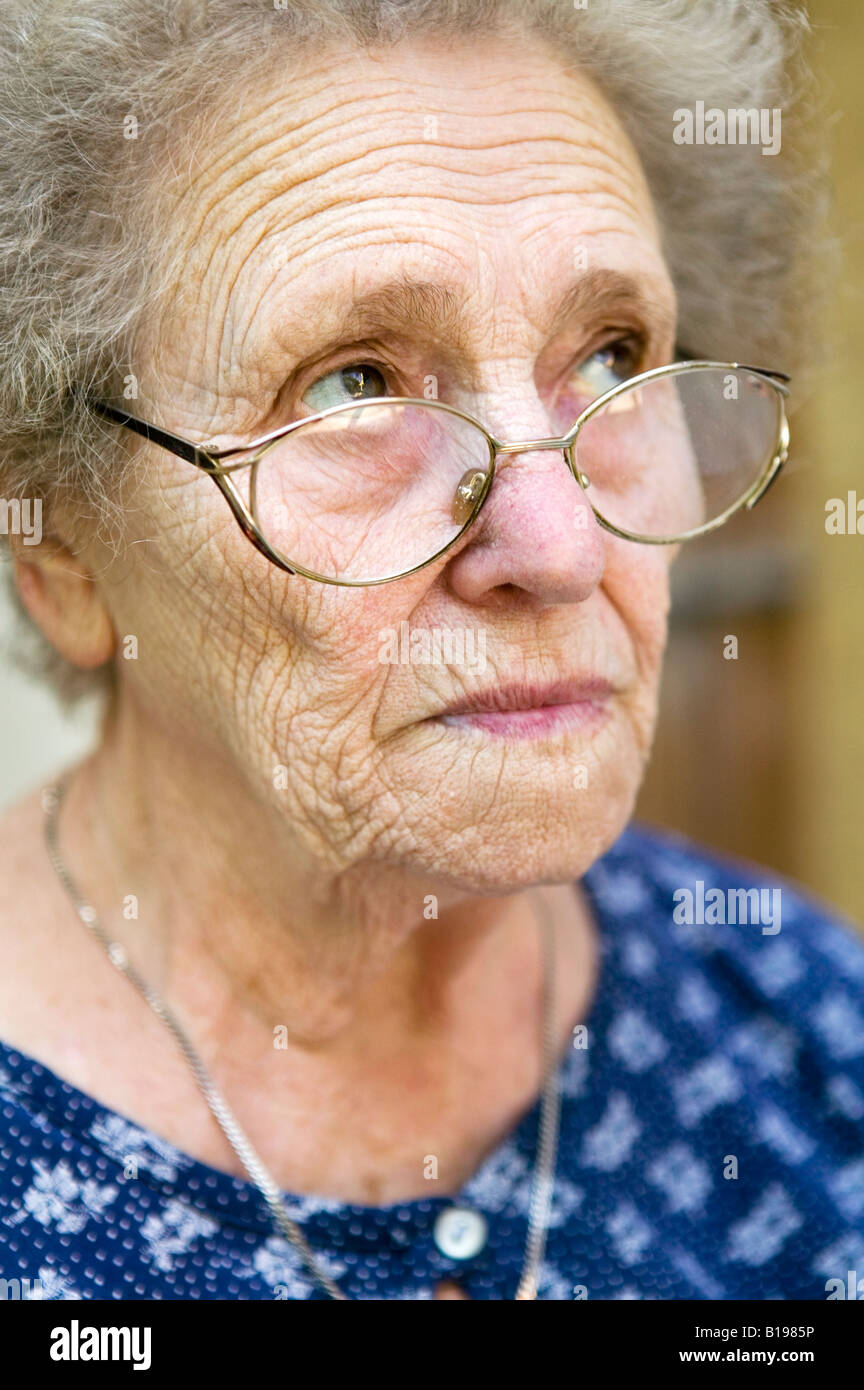 81 Jahre alte Frau, Montreal, Quebec, Kanada Stockfoto