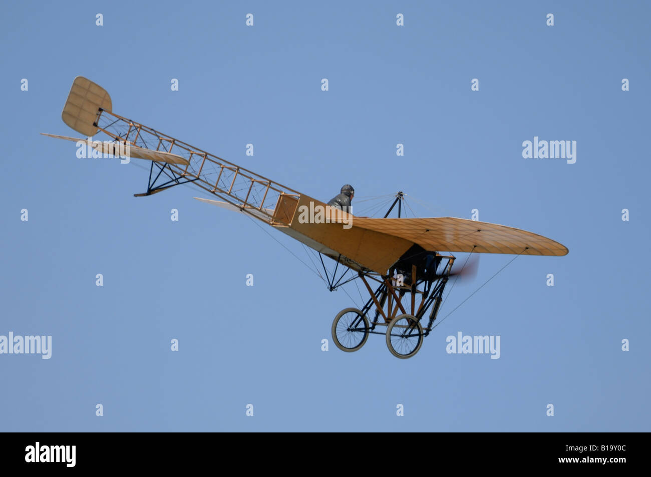 Eine 1909 Bleriot XI Flugzeuge Stockfoto