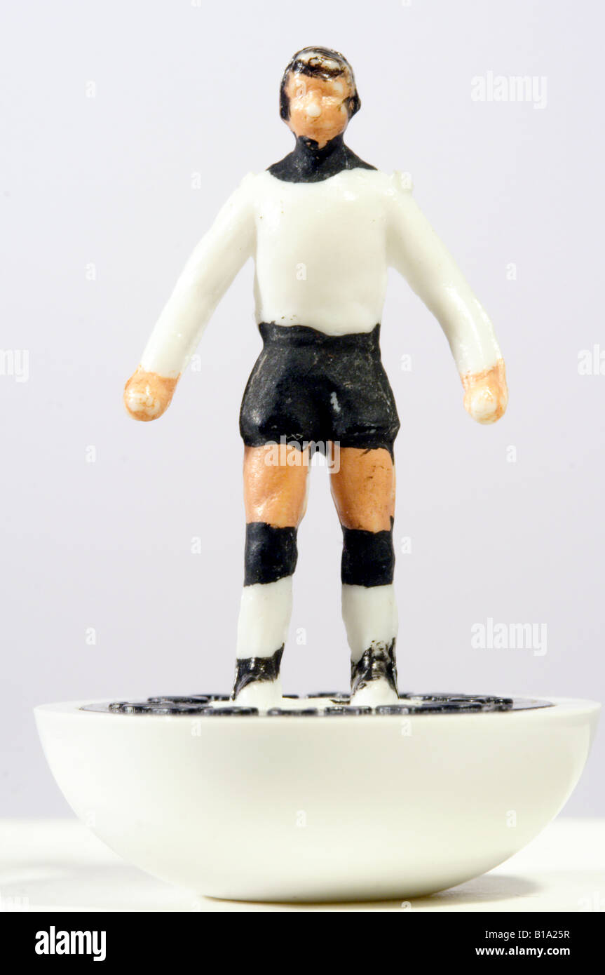 Subbuteo-Deutschland-Replica-Tabelle-Football-Spieler Stockfoto