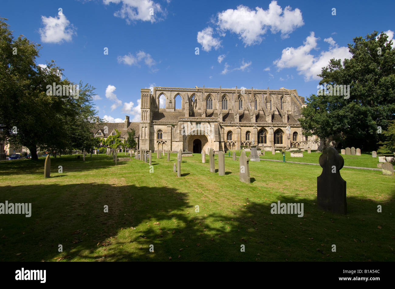 Malmesbury Abtei Stockfoto