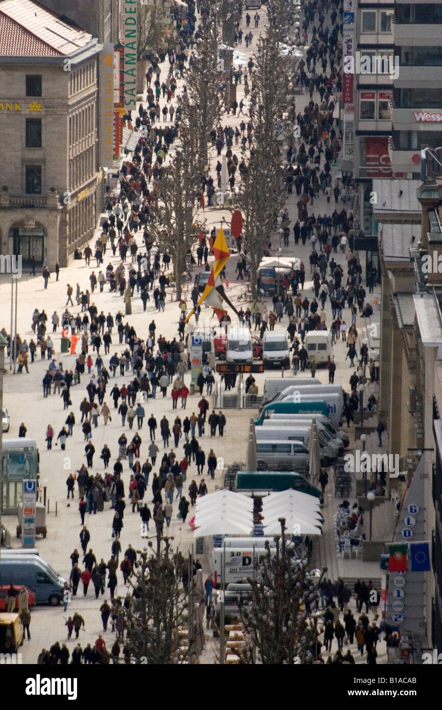 Koenigstrasse Stuttgart Germany Stockfotos und -bilder Kaufen - Alamy