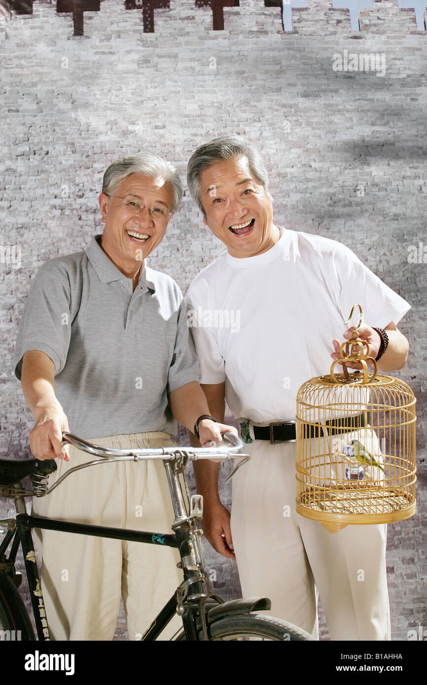 zwei orientalische senior Männer auf Stockfoto