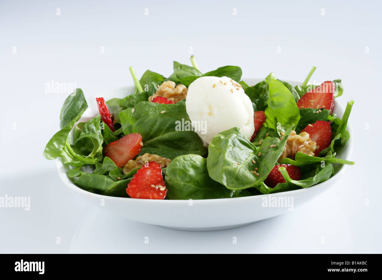 Florentine's Salat mit Eis Stockfoto