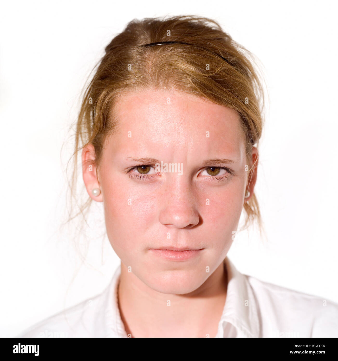 Porträt eines jungen Mädchens (16-17) Stockfoto