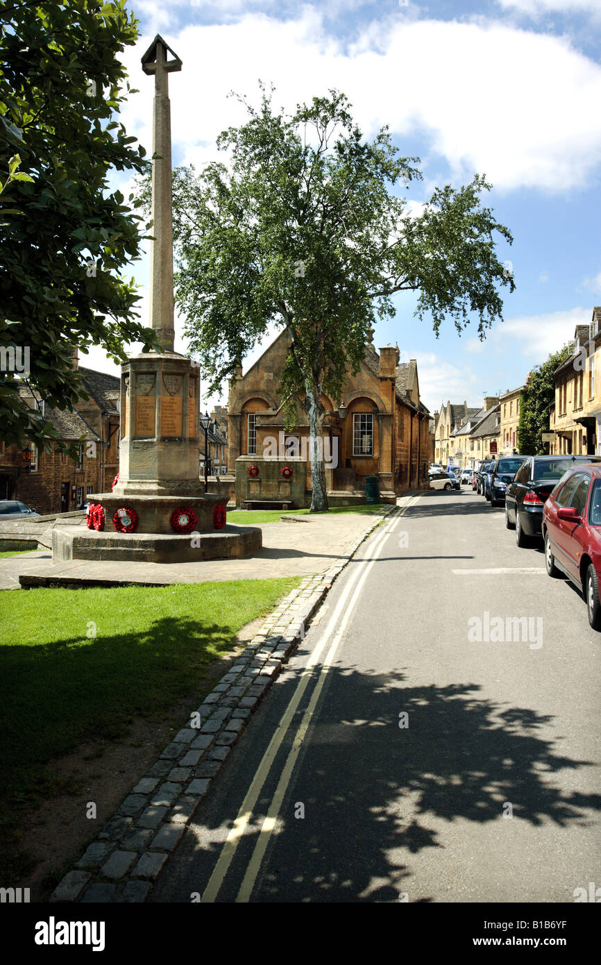 Das Zentrum von der Cotswold Dorf von Chipping Campden in Gloucestershire UK Stockfoto