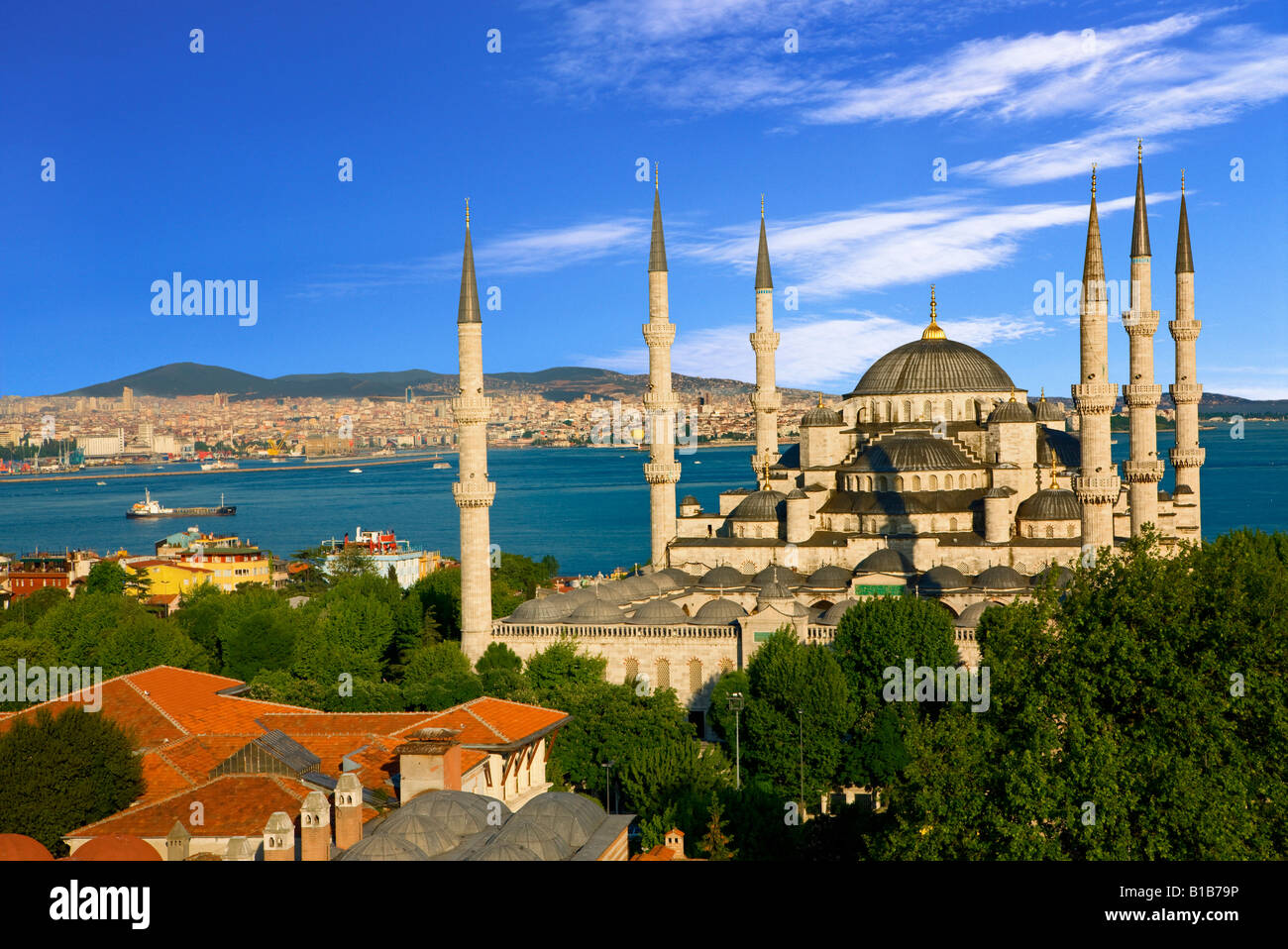 die blaue Moschee in Istanbul Stockfoto
