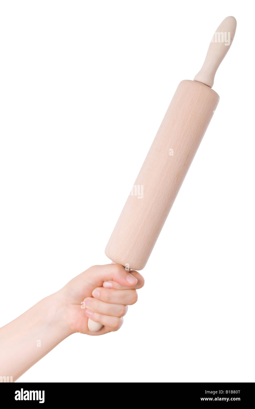 Hand mit einem Küchenpapier. Häusliche Gewalt-Konzept. Stockfoto