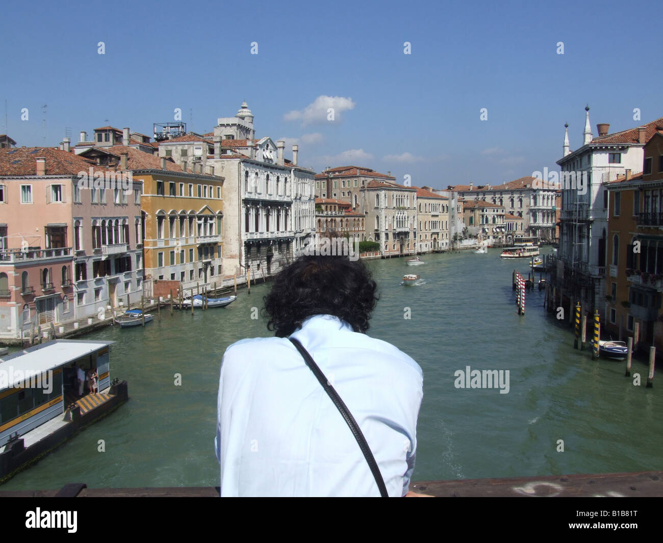 typische Szene in Venedig Italien Stockfoto