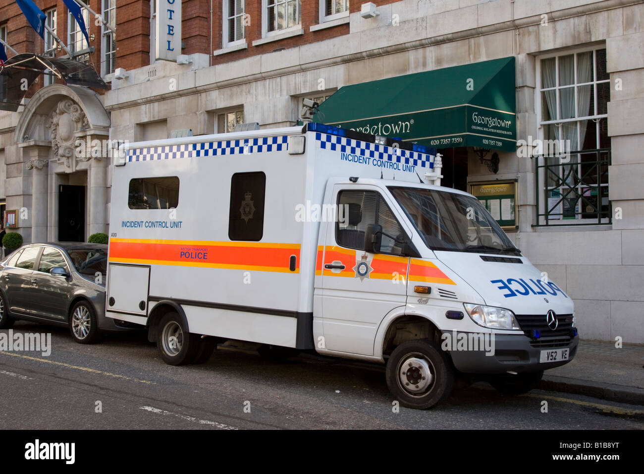 Britische Verkehr Polizei, Incident Control Unit Central London Stockfoto