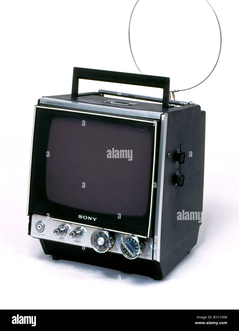 Broadcast, Fernsehen, TV-Gerät, Sony Transistor, Japan, ca. 1969  Stockfotografie - Alamy