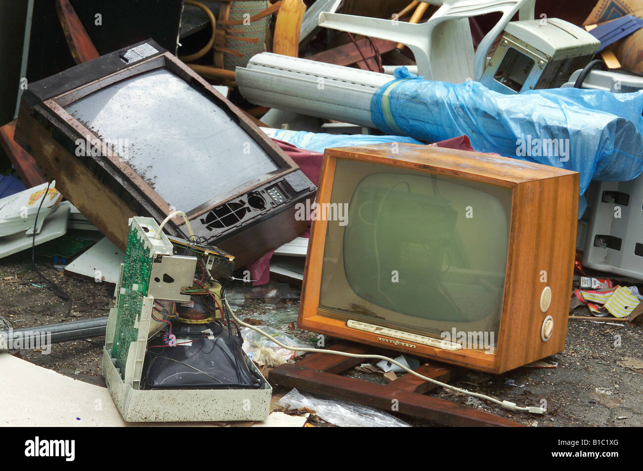 Broadcast, Fernsehen, TV-Gerät, Typ Loewe Opta Optimat 665, Stockfoto