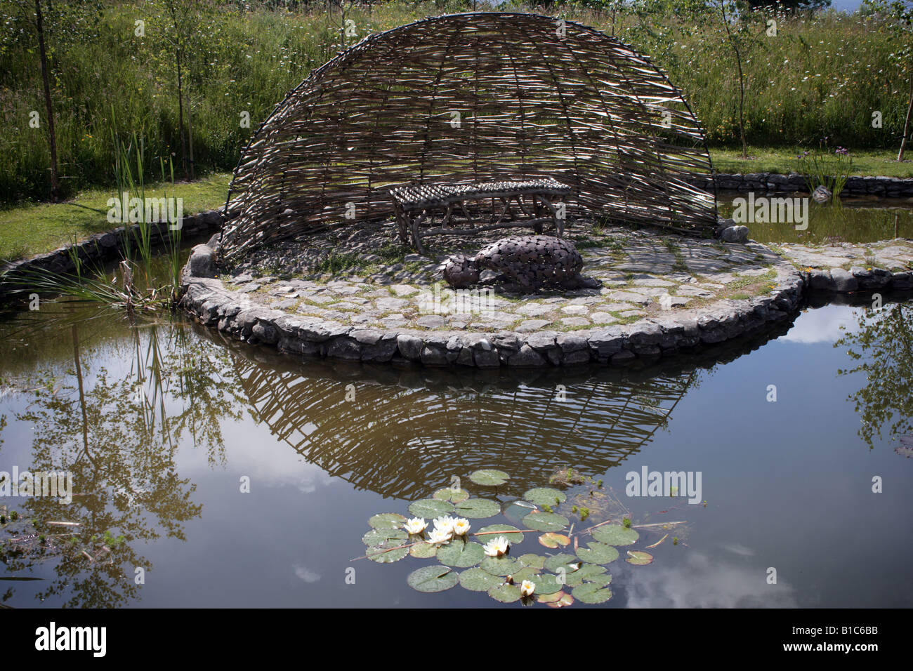 Der Wintergarten in Brigit s Garten Stockfoto