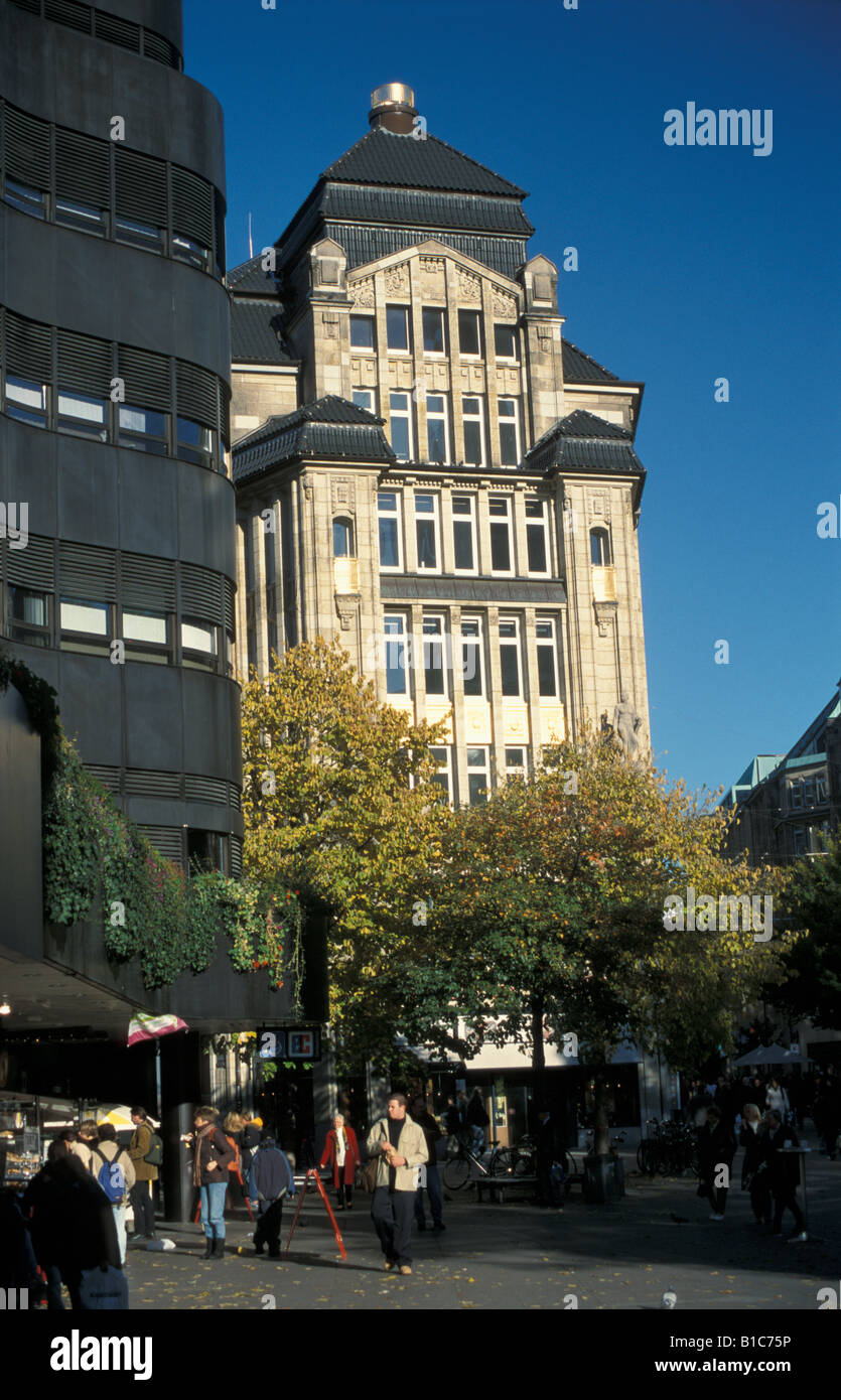 Der historische Büro und Handelskammer Gebäude "Seeburg" in die shopping Straße Spitalerstraße in der Innenstadt von Hamburg, Deutschland Stockfoto
