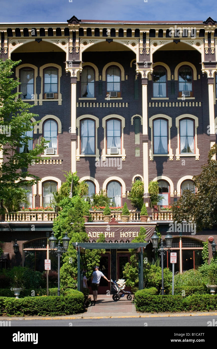 Adelphi Hotel Saratoga Springs, New York State Stockfoto