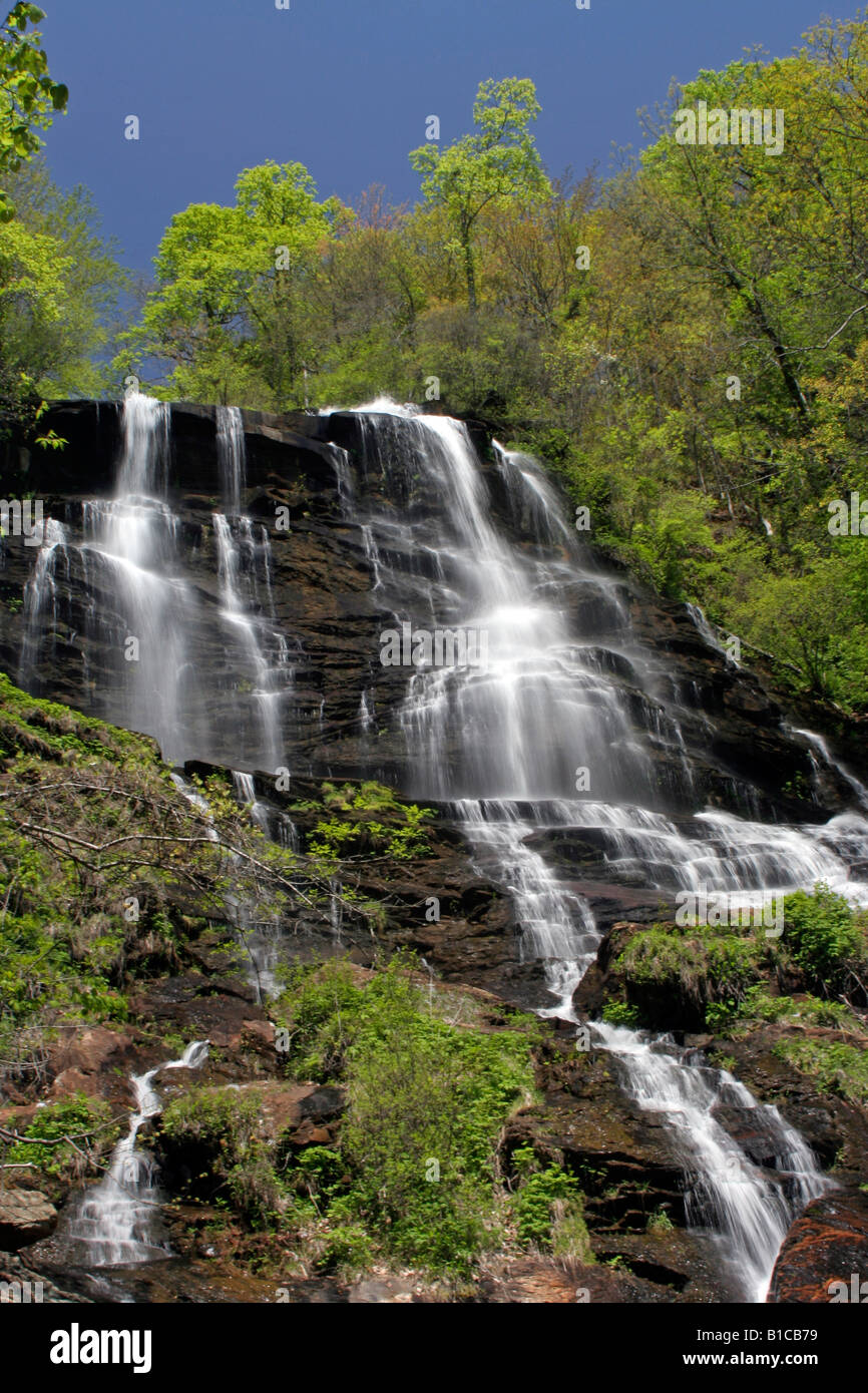 Wasserfall bei Amicalola Falls State Park-Georgien Stockfoto
