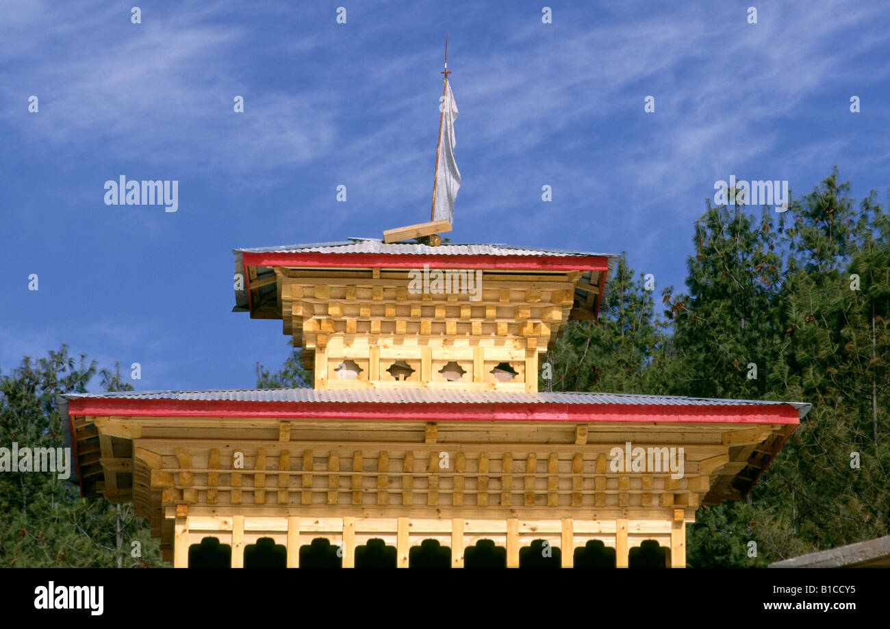 Bhutan Bumthang Valley Jakar Petsheling Kloster neue Turm Stockfoto