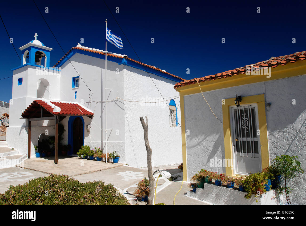 Kapelle in Avlakia auf der Insel Samosin in Griechenland Stockfoto