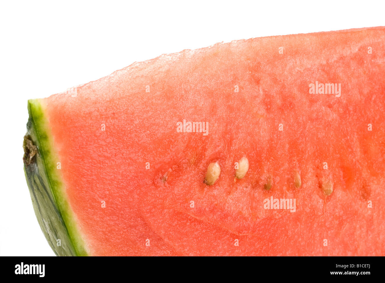Eine enge Schuss ein kühle erfrischende Wassermelone Keil Stockfoto