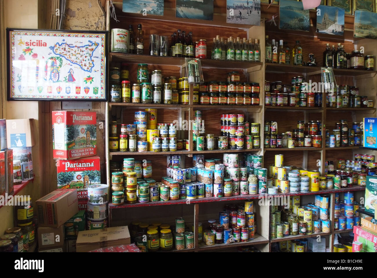 USA Louisiana LA New Orleans post-Katrina zentrale Grocery Company nach Hause von der ursprünglichen Muffuletta Stockfoto