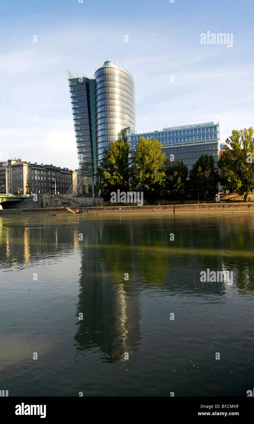 UNIQA Tower, Österreich, Wien Stockfoto