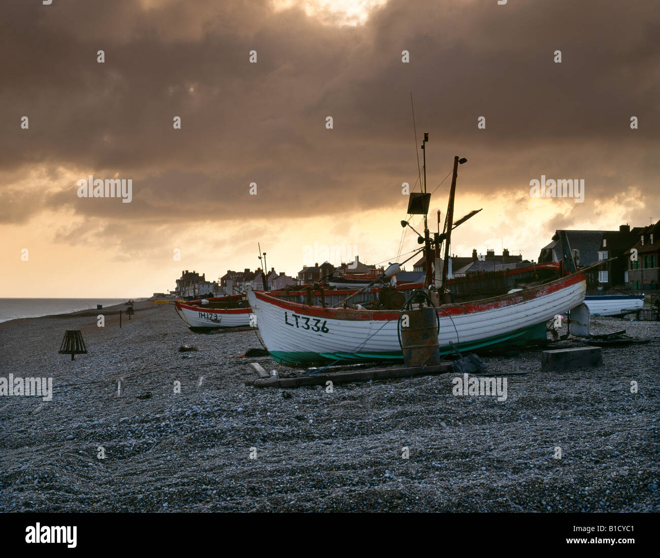 Aldeburgh Strand, Suffolk, england Stockfoto