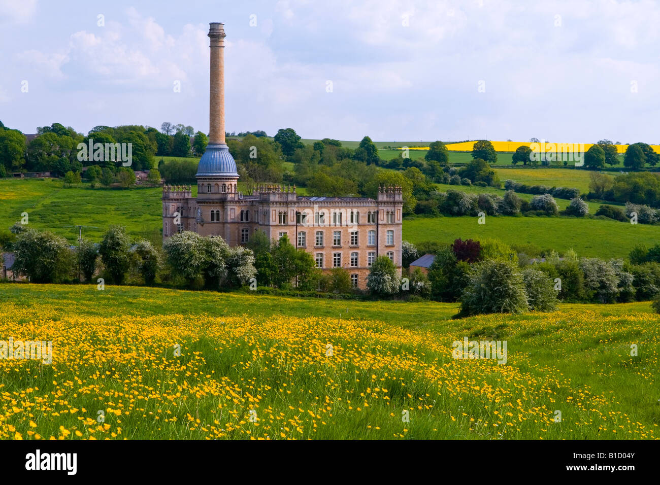 Bliss Tweed Mühle umgebaut eine ehemalige Fabrik jetzt Wohnungen in Chipping Norton in den Cotswolds-Oxfordshire-England Stockfoto