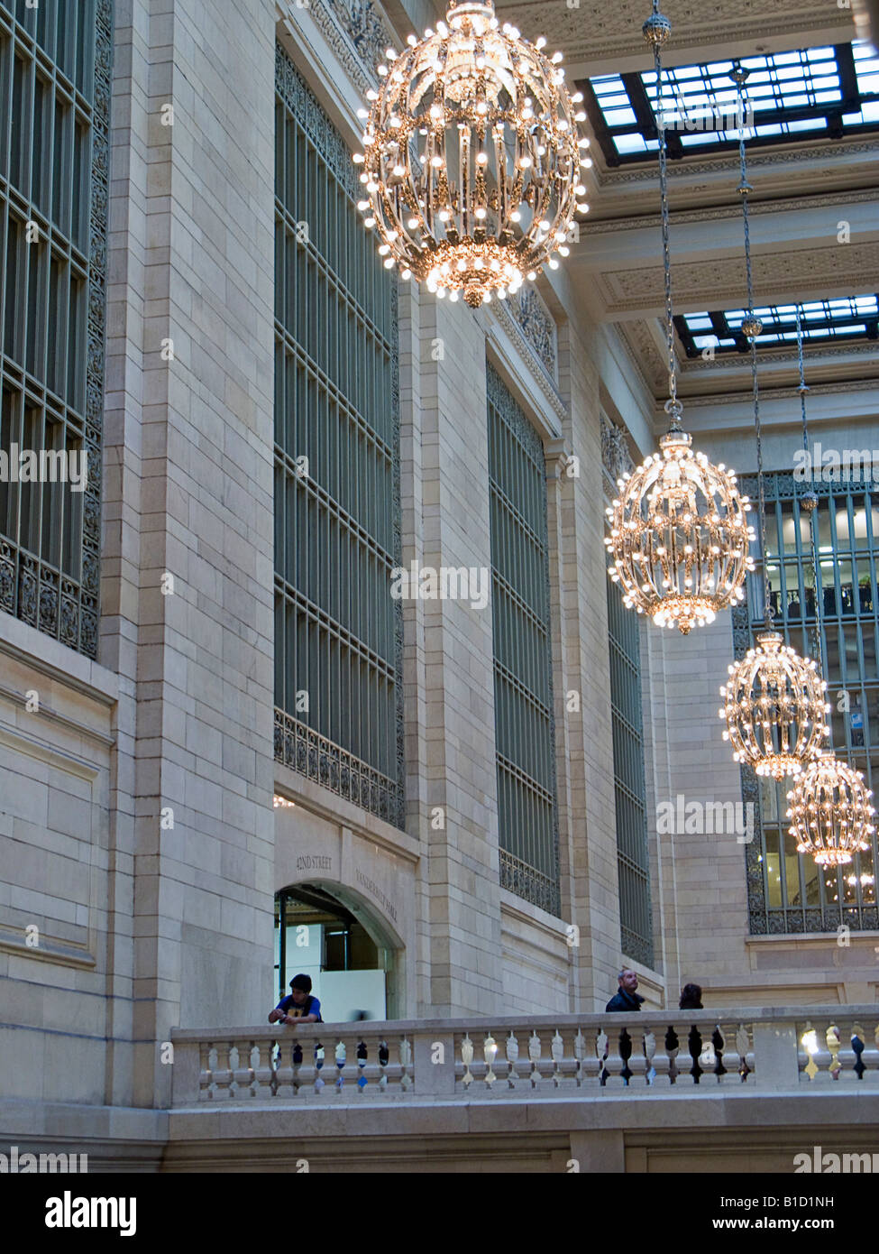 Kronleuchter in Grand Central Station New York City Stockfoto