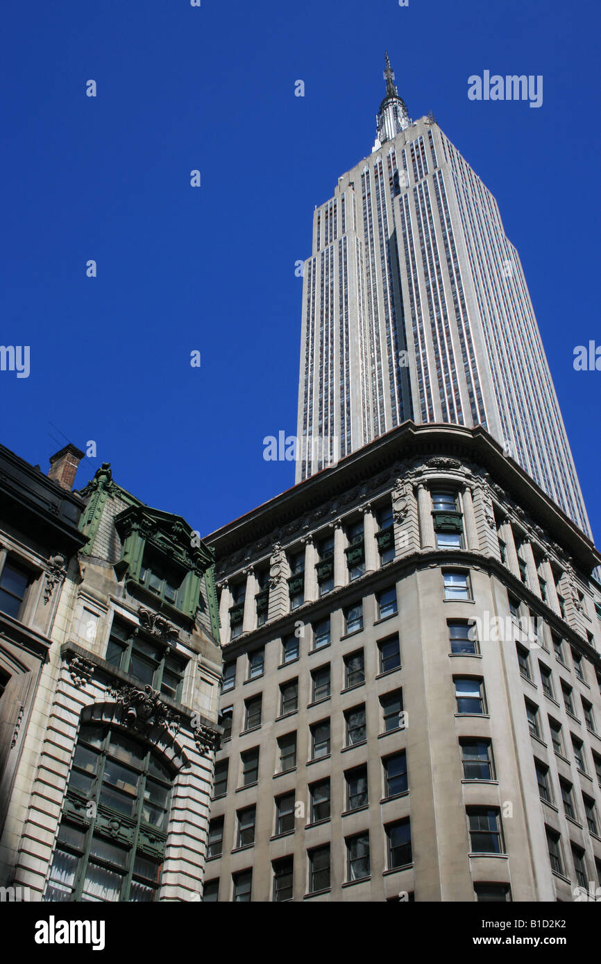 Das Empire State Building, Manhattan. Stockfoto